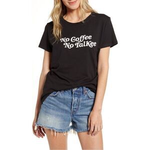 Sub_Urban Riot Black No Coffee No Talkee Short Sleeve Graphic Tee Size Small